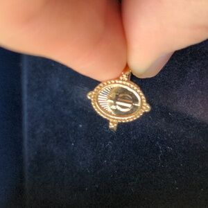 FREE New size 3.75 gold tone ring with Catholic Cross, Freebie